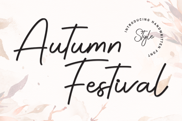 Autumn Festival: The Handwritten Typeface for Editorial Design