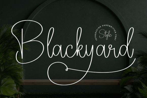 Blackyard: A Handwritten Display Font for Modern Web Design