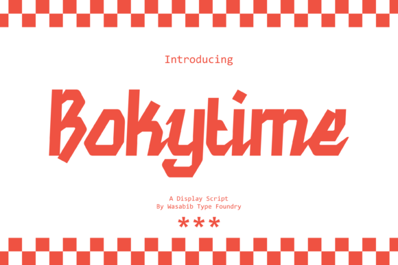 Bokytime: The Elegant Script Font for Handmade Labels & Signs