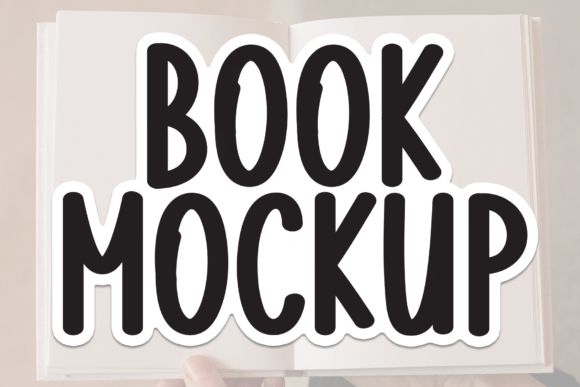 Book Mockup: The Handwritten Typeface for Modern Editorial Design