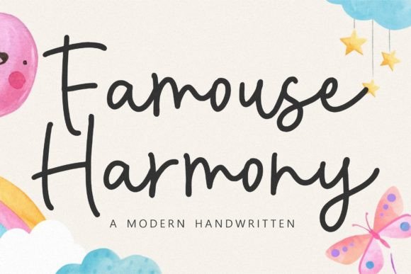 Famous History: The Perfect Modern Handwritten Font for Crafters