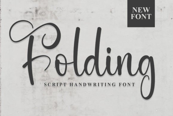Folding: A Modern Script Typeface for Polished Web Design