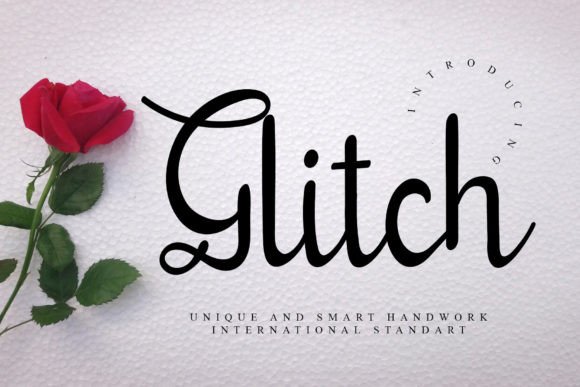 Glitch Typeface: The Perfect Handwritten Font for Your Craft Shop