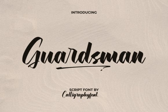 Guardsman: The Bold Script Typeface for Handmade Brands