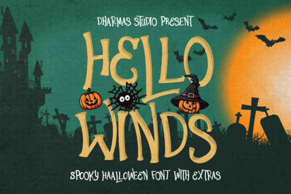 Hello Winds: The Spooky Display Font for Seasonal Campaigns