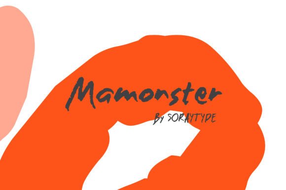 Mamonster: A Handmade Brush Typeface for Bold Branding
