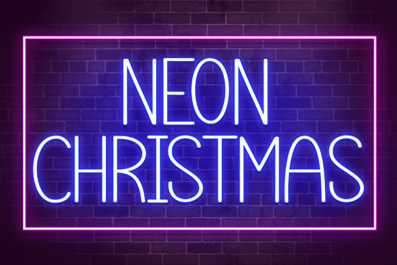 Neon Christmas: A Sweet Handwritten Display Font for Branding