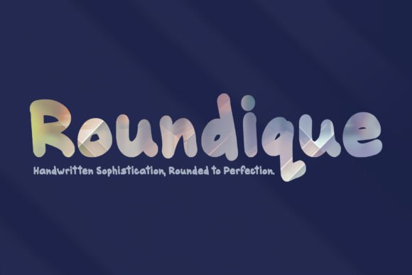 Roundique: A Romantic Script Typeface for Luxury Branding