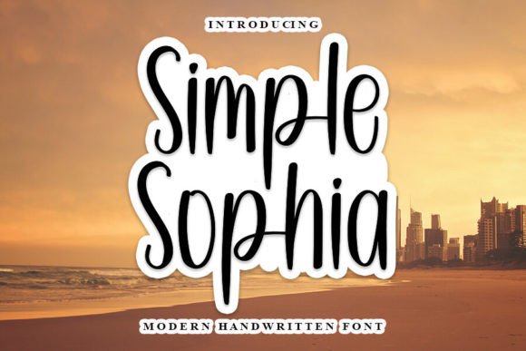 Simple Sophia: A Handwritten Typeface for Modern Editorial Design