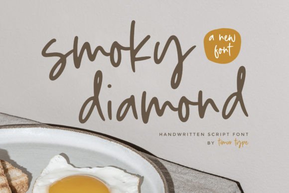 Smoky Diamond: The Edgy Script Font for Handmade Brands