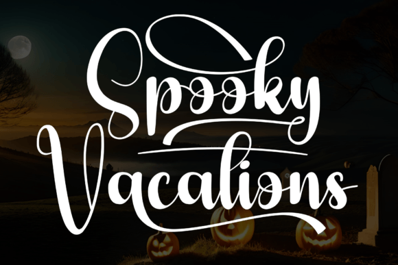 Spooky Vacations: The Perfect Handwritten Typeface for Your Creative Shop