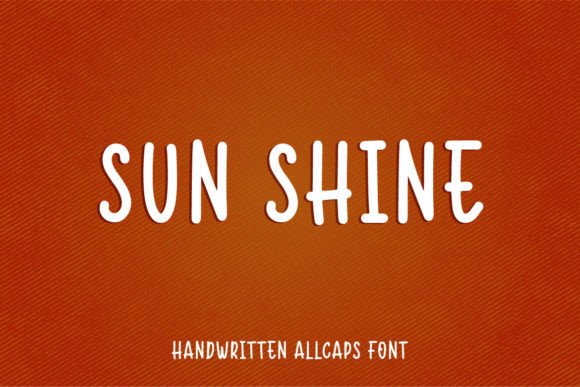 Sun Shine: The Perfect Handwritten Font for Your Craft Business