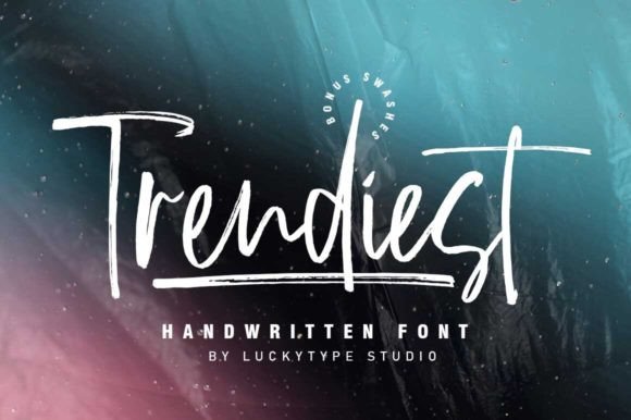 Trendiest: The Bold Handwritten Font for Modern Crafters
